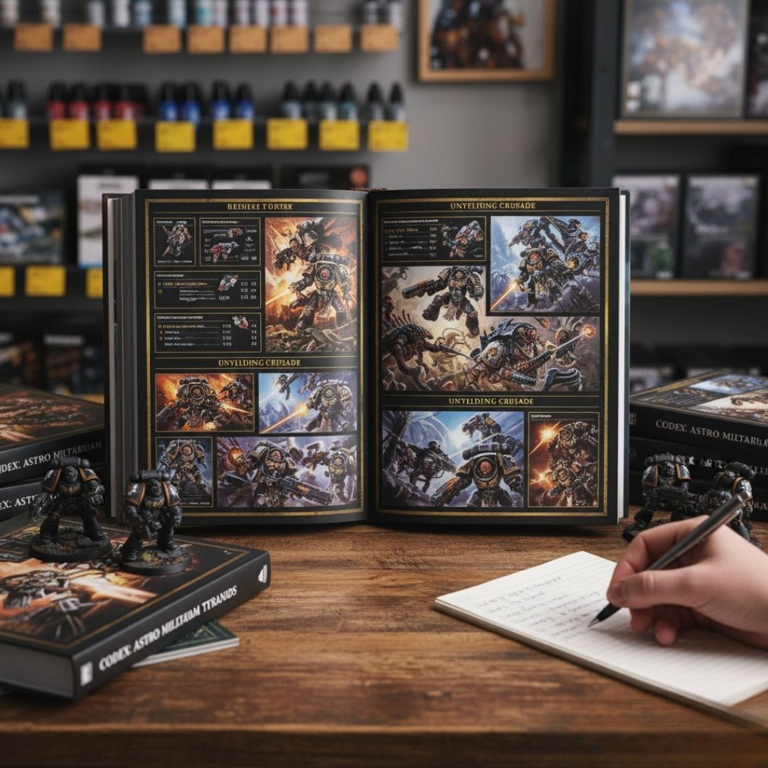 looking at character book 