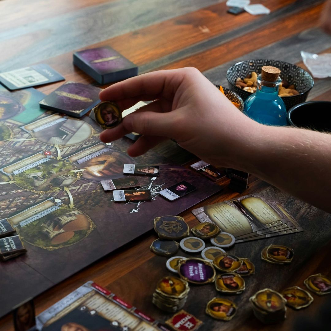 playing a board game